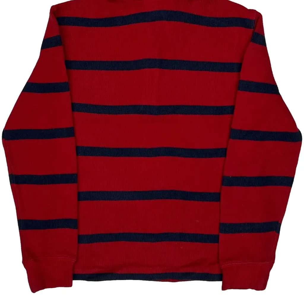 Age 6 Polo By Ralph Lauren Striped 1/4 Zip - XS Red Cotton - Image 7