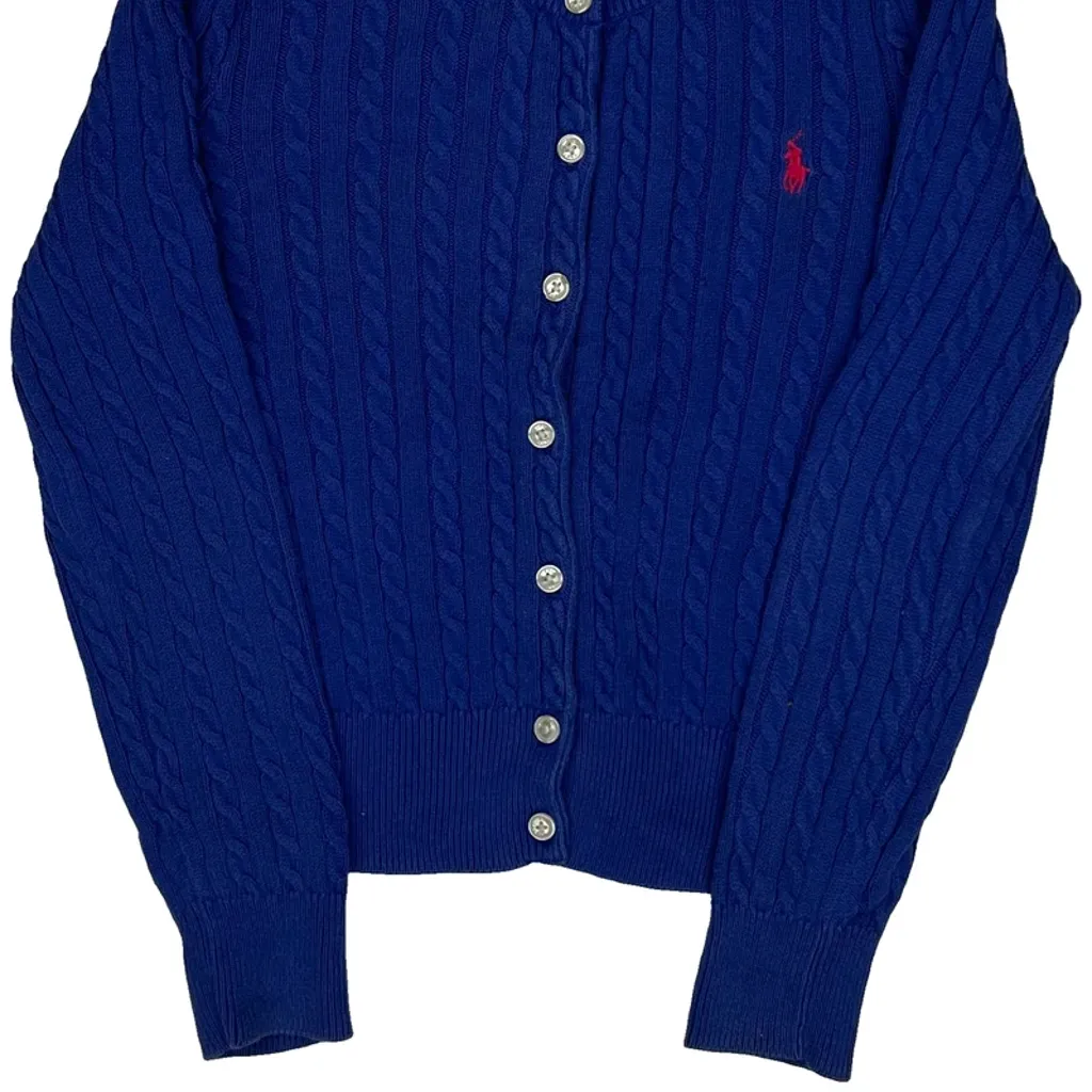 Age 6 Polo By Ralph Lauren Cardigan - XS Blue Cotton - Image 5