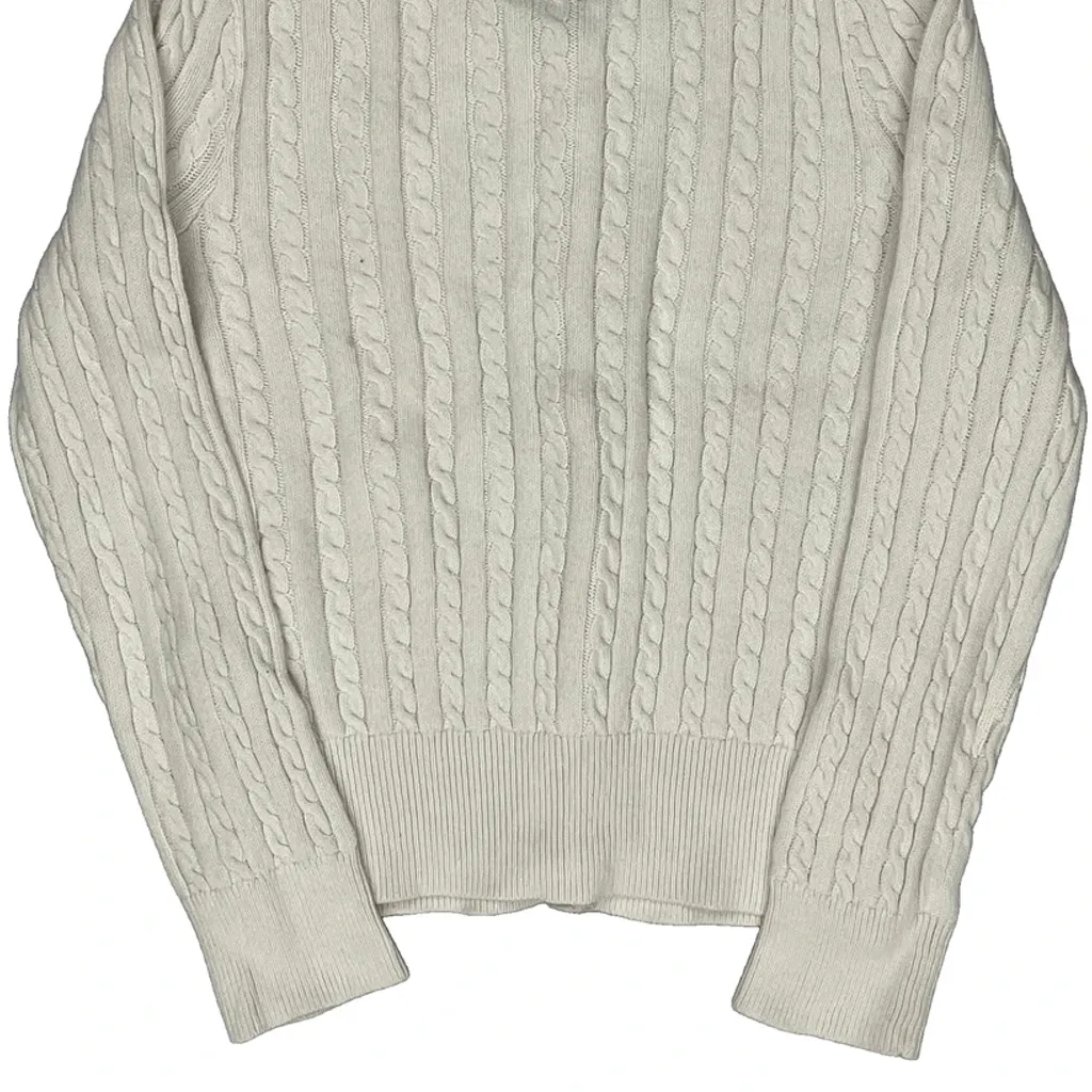 Age 6 Polo By Ralph Lauren Cardigan - Small Cream Cotton - Image 7