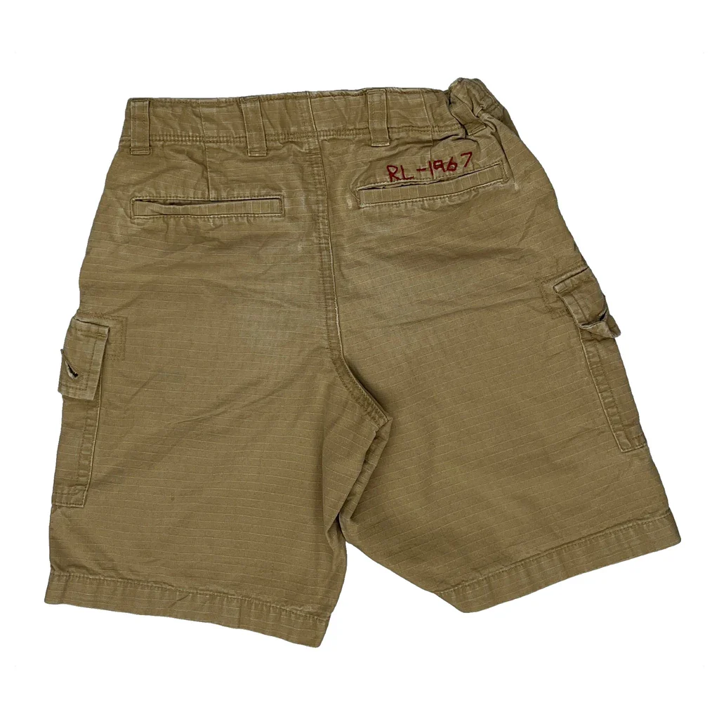 Age 6 Polo By Ralph Lauren Cargo Shorts - Smallw 6L Beige Cotton - Image 2