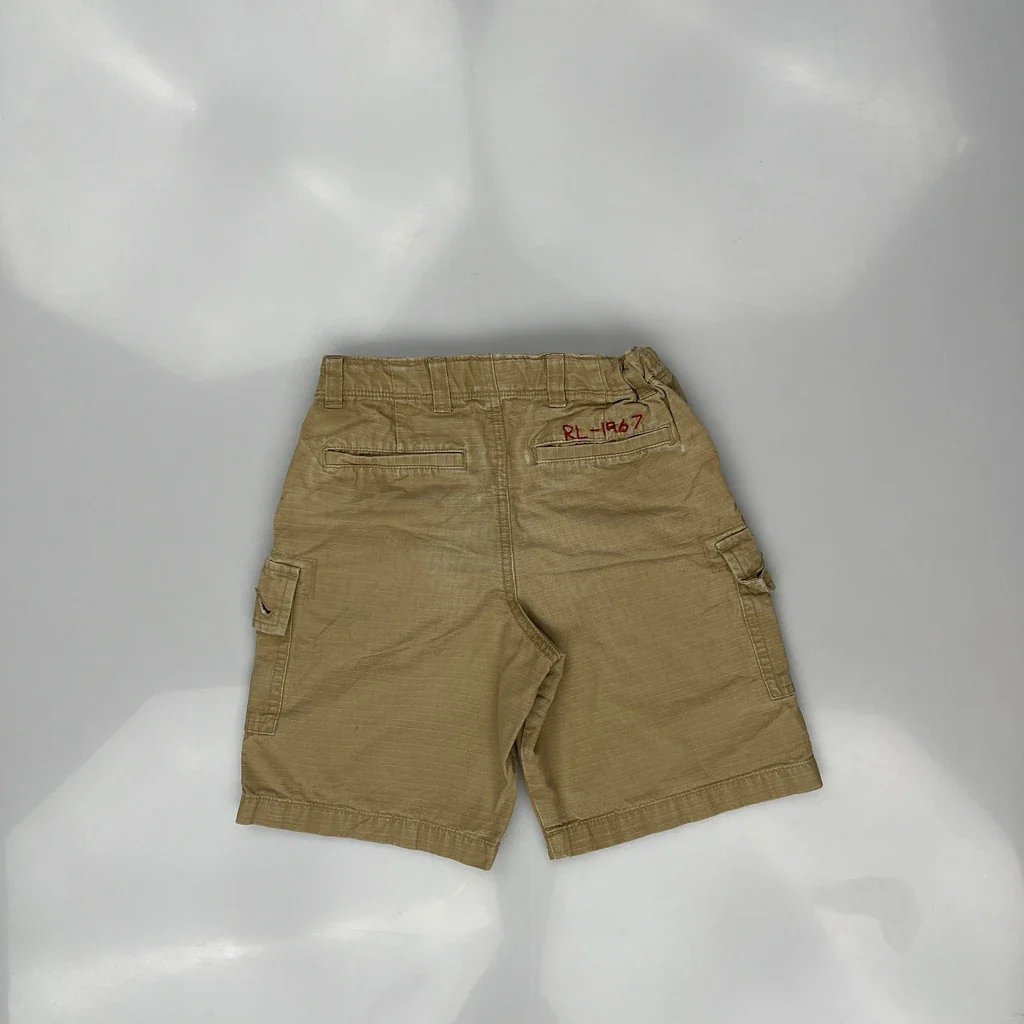 Age 6 Polo By Ralph Lauren Cargo Shorts - Smallw 6L Beige Cotton - Image 3