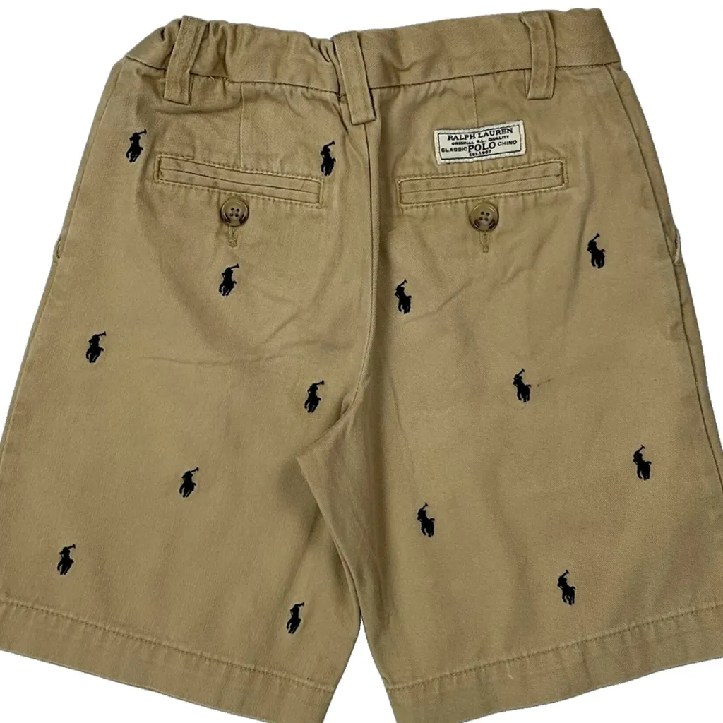 Age 6 Polo By Ralph Lauren Chino Shorts - Small Beige Cotton - Image 5