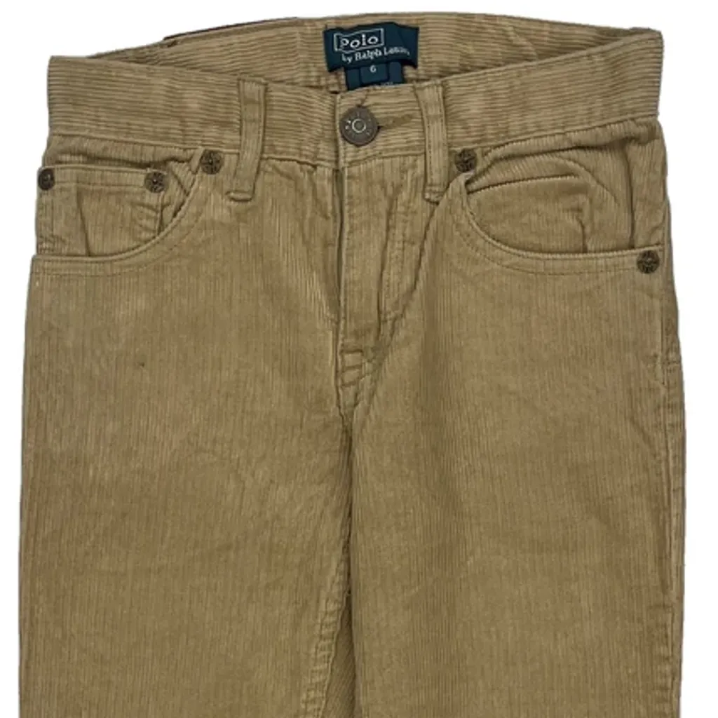 Age 6 Polo By Ralph Lauren Cord Pants - XS Beige Corduroy - Image 6