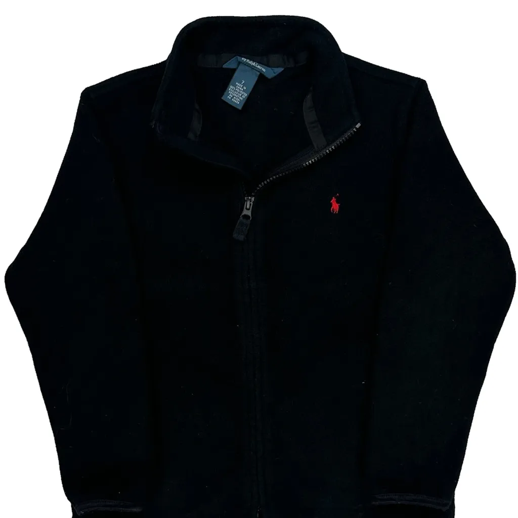 Age 6 Polo By Ralph Lauren Fleece Jacket - Small Black Polyester - Image 5