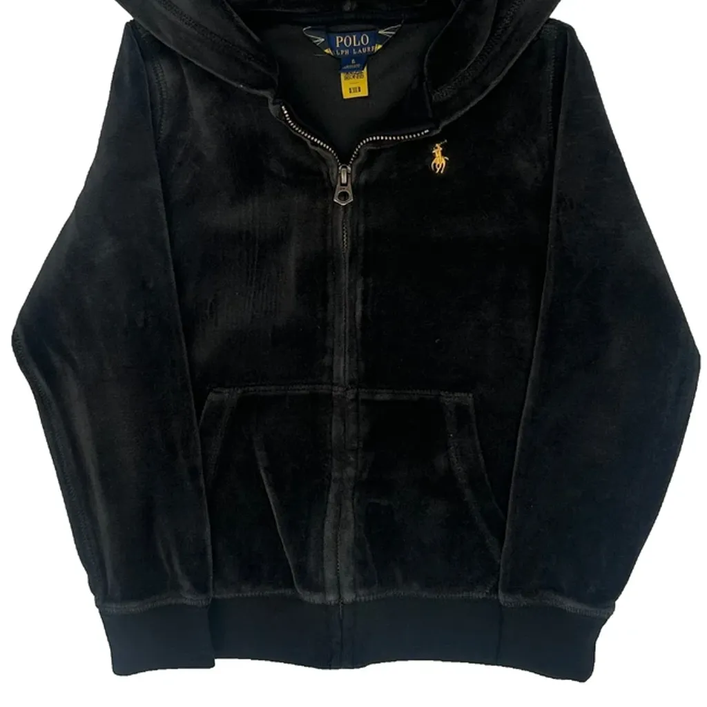 Age 6 Polo By Ralph Lauren Hoodie - XS Black Cotton - Image 5