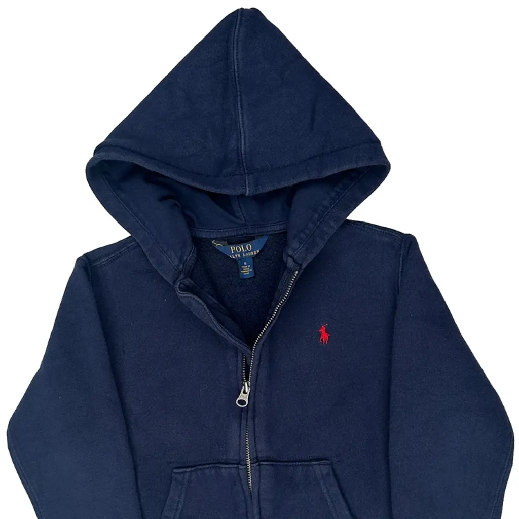 Age 6 Polo By Ralph Lauren Hoodie - Small Navy Cotton - Image 4