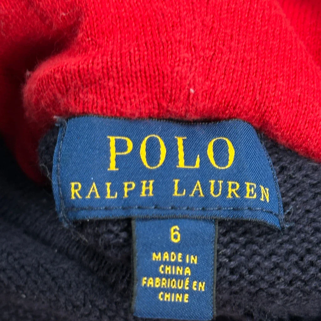 Age 6 Polo By Ralph Lauren Hoodie - XS Navy Cotton - Image 3