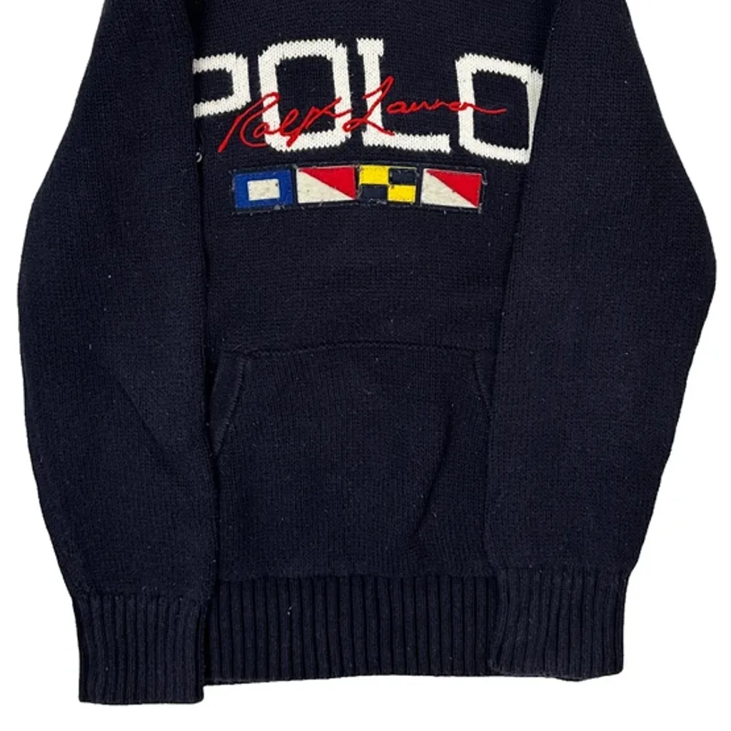 Age 6 Polo By Ralph Lauren Hoodie - XS Navy Cotton - Image 5