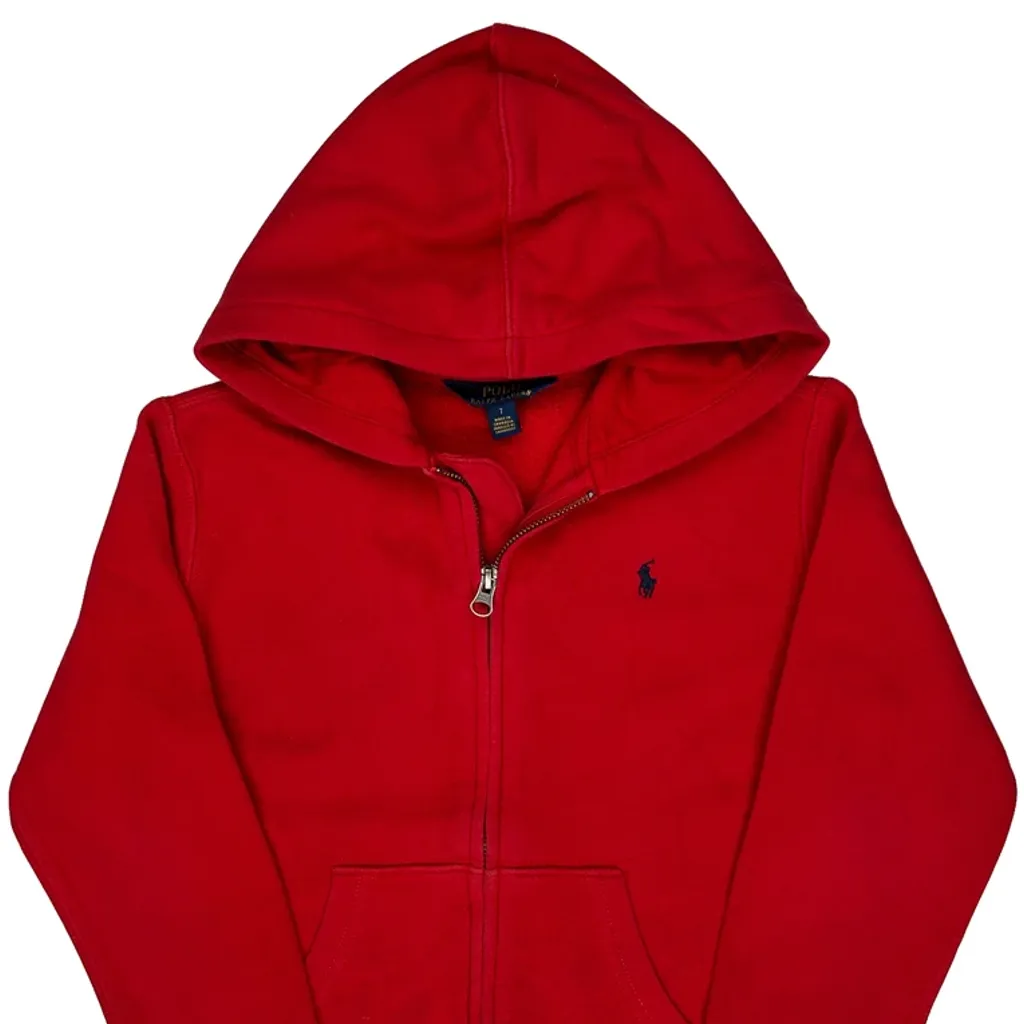 Age 6 Polo By Ralph Lauren Hoodie - Small Red Cotton - Image 4