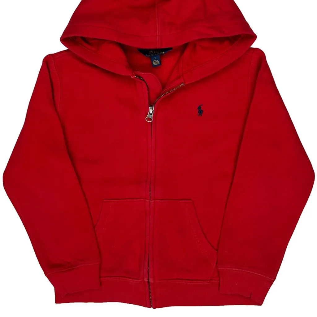 Age 6 Polo By Ralph Lauren Hoodie - Small Red Cotton - Image 5