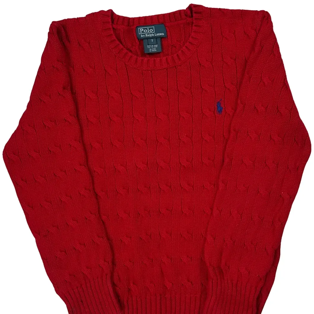 Age 6 Polo By Ralph Lauren Jumper - Small Red Cotton - Image 5