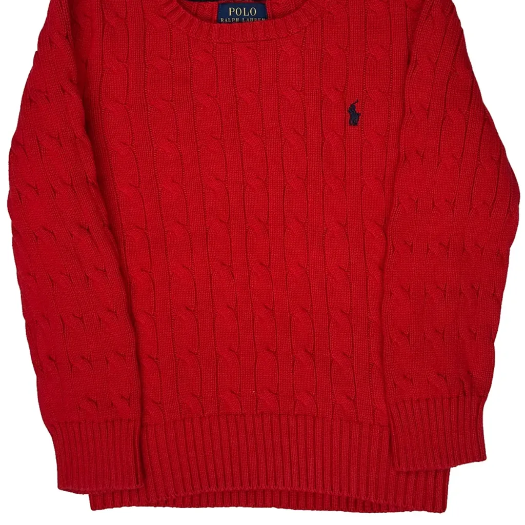 Age 6 Polo By Ralph Lauren Jumper - Small Red Cotton - Image 5