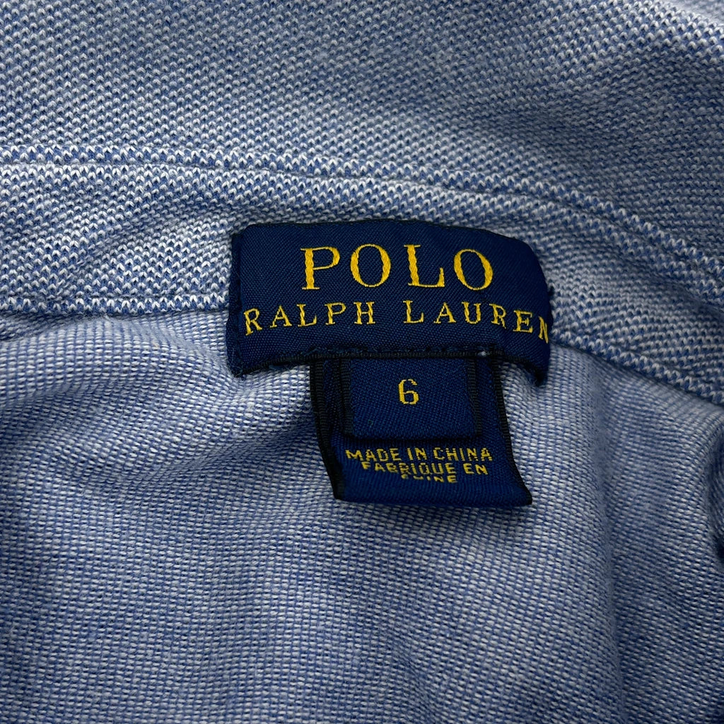 Age 6 Polo By Ralph Lauren Polo Shirt - XS Blue Cotton - Image 3