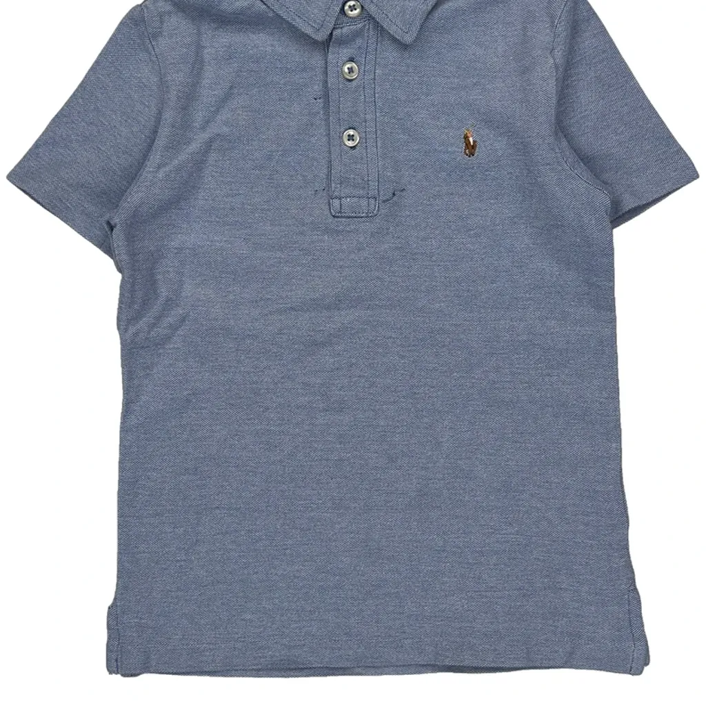Age 6 Polo By Ralph Lauren Polo Shirt - XS Blue Cotton - Image 4