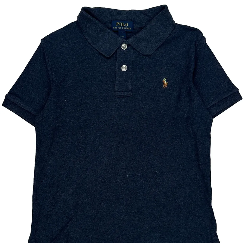 Age 6 Polo By Ralph Lauren Polo Shirt - Small Navy Cotton - Image 4