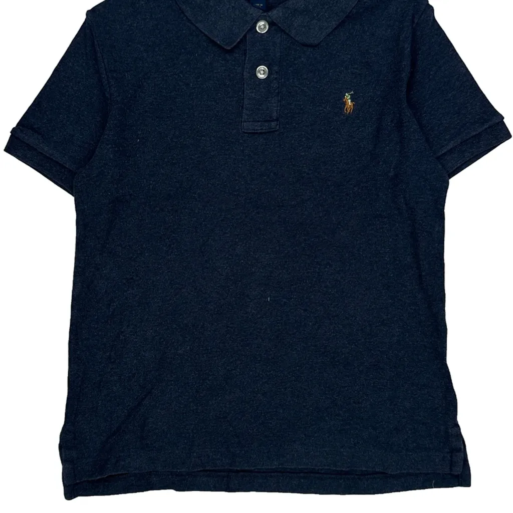 Age 6 Polo By Ralph Lauren Polo Shirt - Small Navy Cotton - Image 5