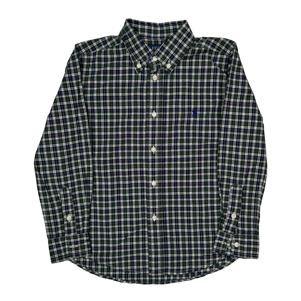 Age 6 Polo By Ralph Lauren Checked Shirt - XS Multicoloured Cotton