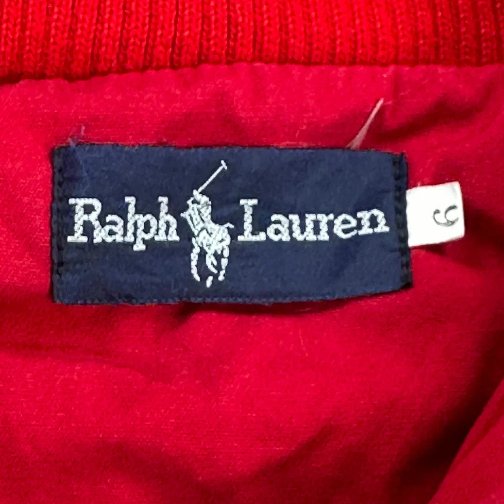 Age 6 Ralph Lauren Bomber Jacket - XS Red Cotton - Image 3