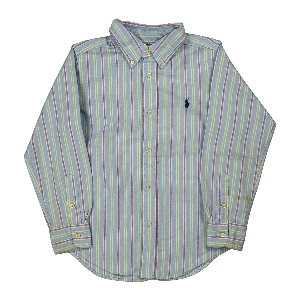 Age 6 Ralph Lauren Striped Shirt - Small Multicoloured Cotton