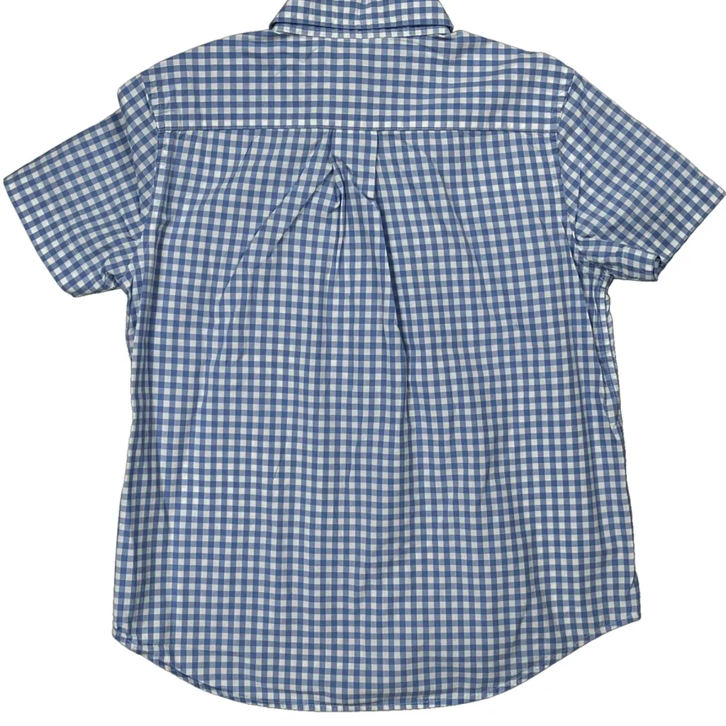 Age 6 Ralph Lauren Checked Short Sleeve Shirt - XS Blue Cotton - Image 6