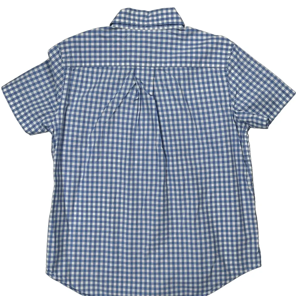 Age 6 Ralph Lauren Checked Short Sleeve Shirt - XS Blue Cotton - Image 7