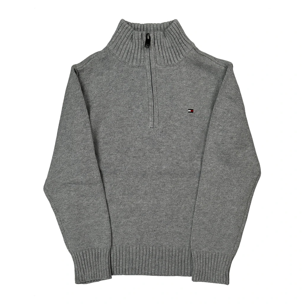 Age 6 Tommy Hilfiger 1/4 Zip - XS Gray Cotton