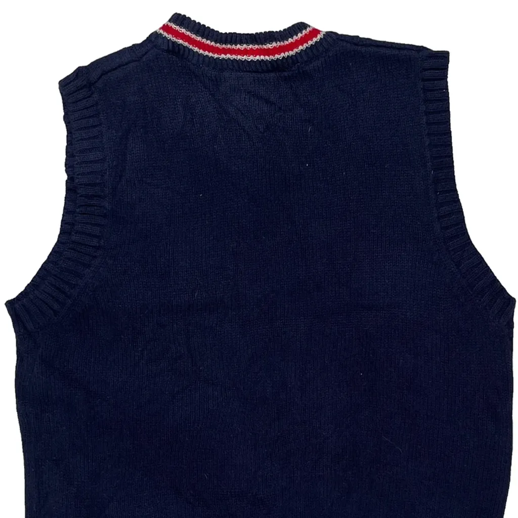 Age 6 Tommy Hilfiger Sweater Vest - Small Navy Cotton - Image 7