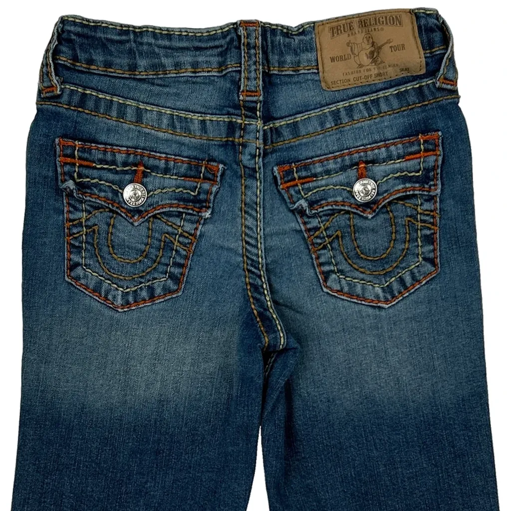Age 6 True Religion Denim Shorts - Smallw 6L Blue Denim - Image 6