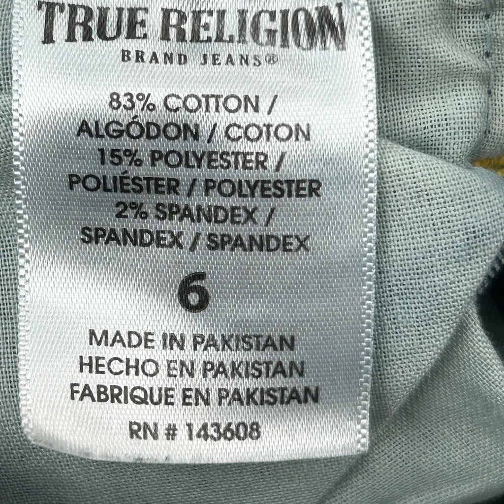 Age 6 True Religion Jeans - X-Smallw 20L Blue Cotton - Image 7