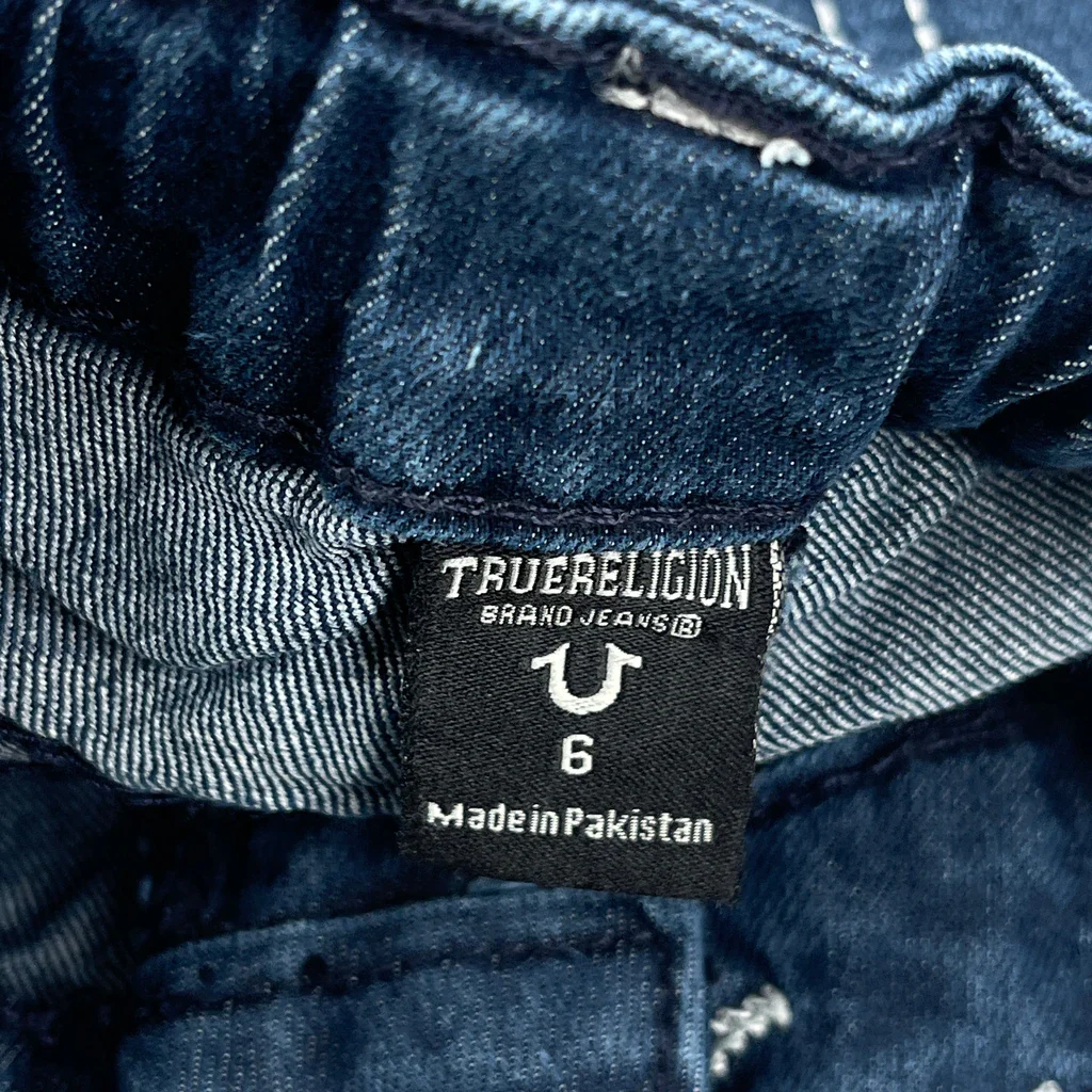 Age 6 True Religion Jeans - XS Blue Denim - Image 3
