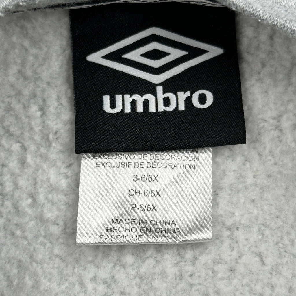 Age 6 Umbro Sweatshirt - Small Grey Cotton Blend - Image 3