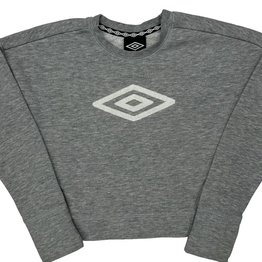 Age 6 Umbro Sweatshirt - Small Grey Cotton Blend - Image 4