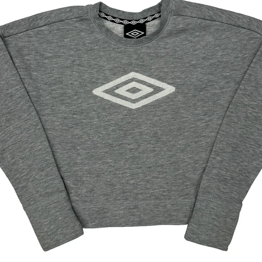 Age 6 Umbro Sweatshirt - Small Grey Cotton Blend - Image 5