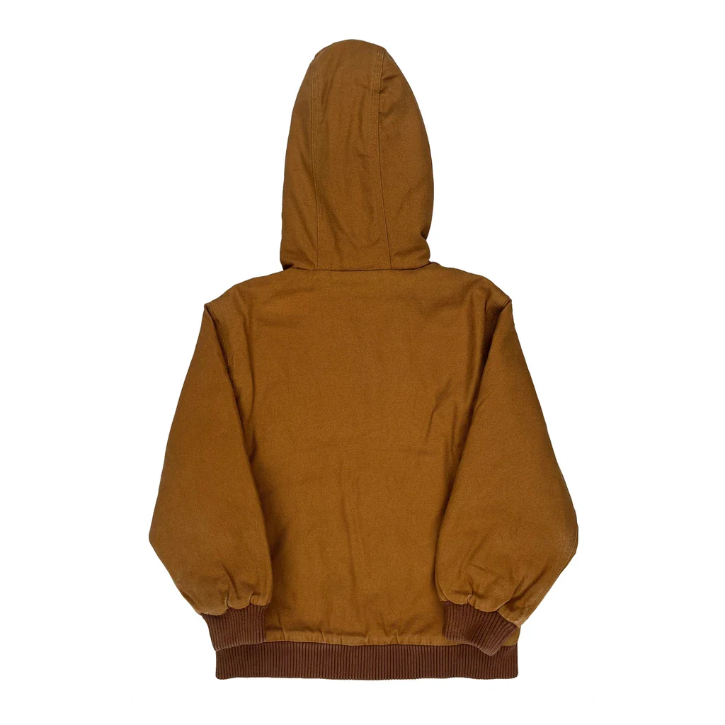 Age 7-8 Carhartt Jacket - Small Brown Cotton - Image 2