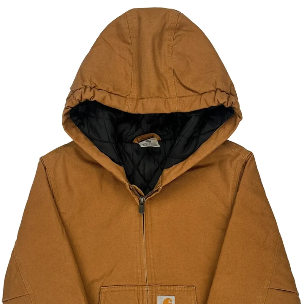 Age 7-8 Carhartt Jacket - Small Brown Cotton - Image 5