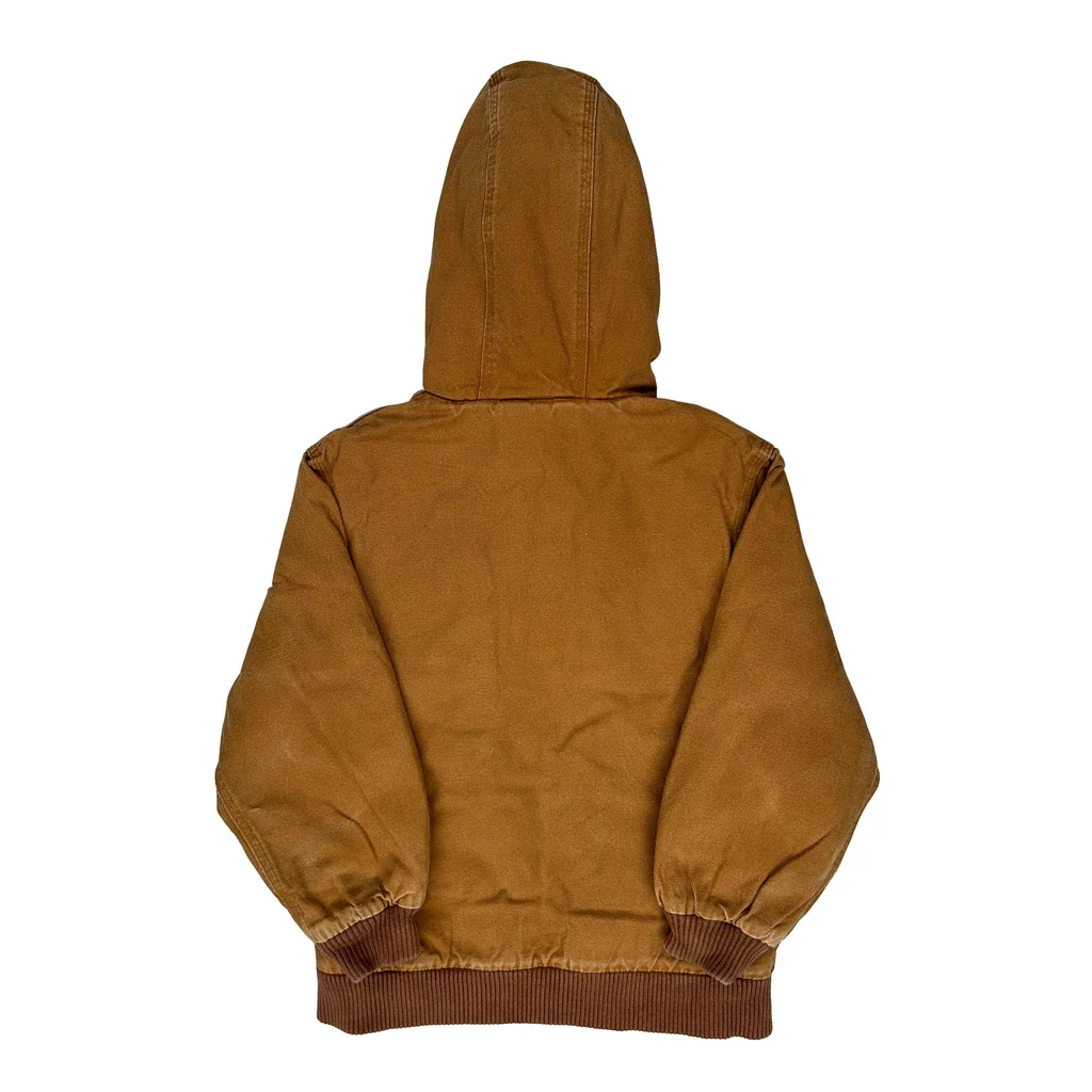 Age 7-8 Carhartt Jacket - Small Brown Cotton - Image 2
