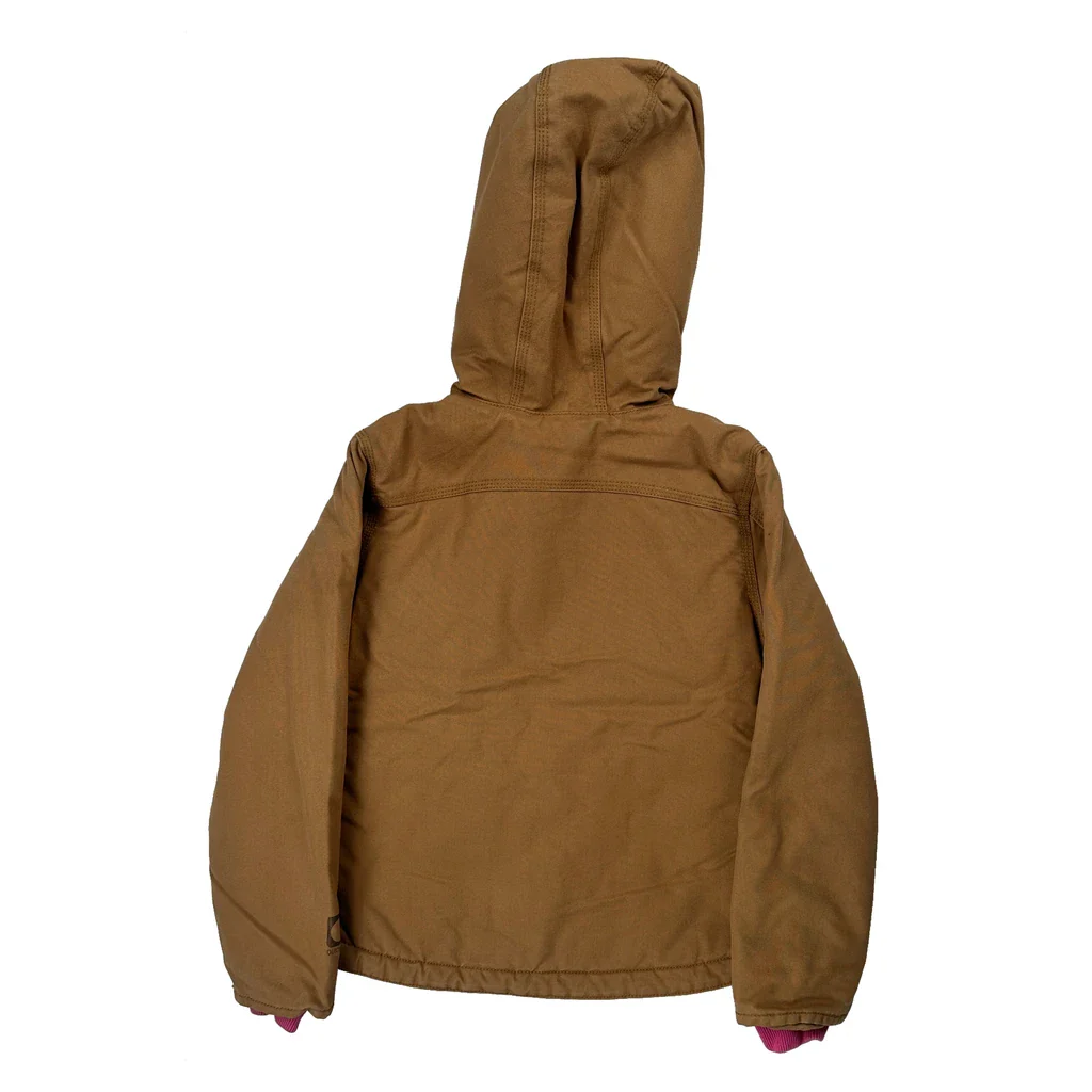 Age 7-8 Carhartt Jacket - Small Brown Cotton - Image 2