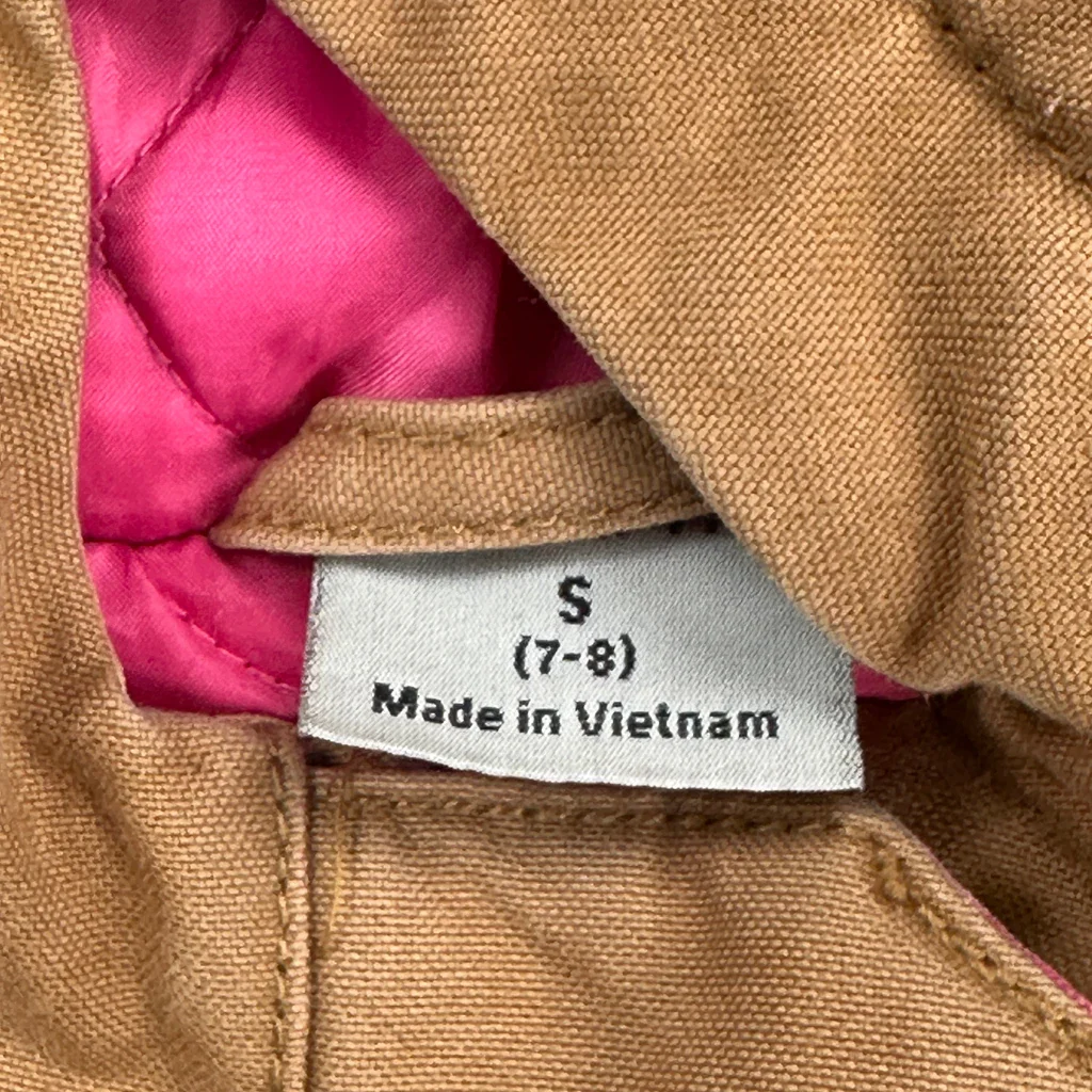 Age 7-8 Carhartt Jacket - Small Brown Cotton - Image 3