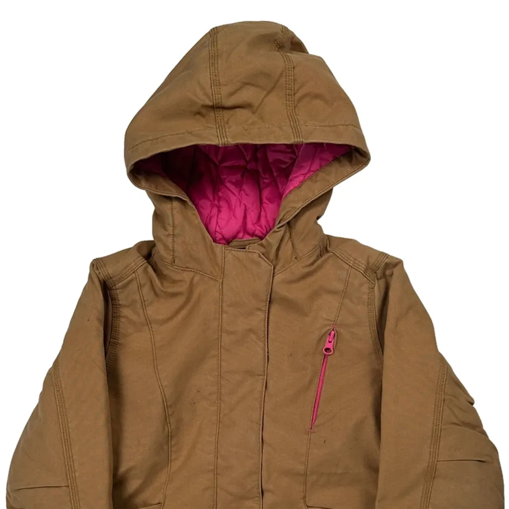 Age 7-8 Carhartt Jacket - Small Brown Cotton - Image 4