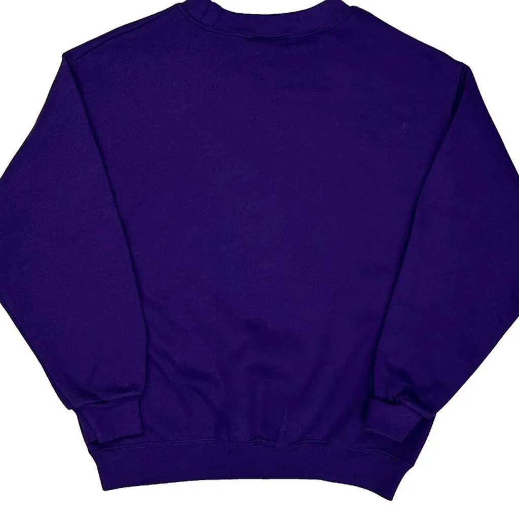 Age 7-8 Disney Cartoon Sweatshirt - Medium Purple Polyester - Image 6