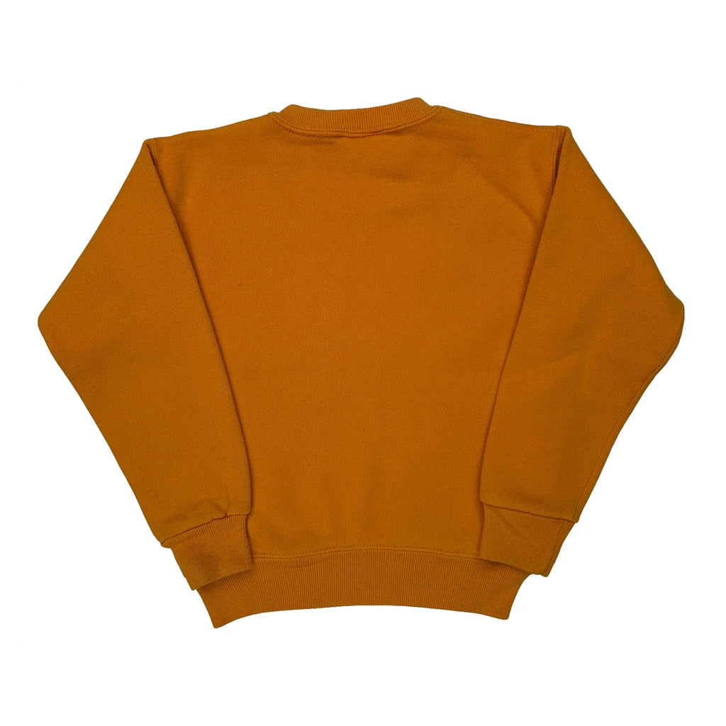 Age 7-8 Lee Sweatshirt - Medium Orange Cotton - Image 2