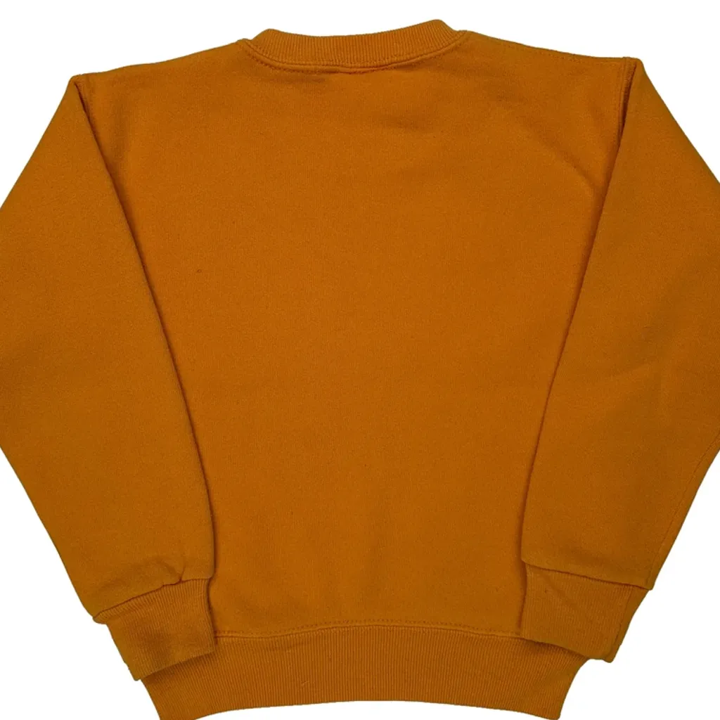 Age 7-8 Lee Sweatshirt - Medium Orange Cotton - Image 6