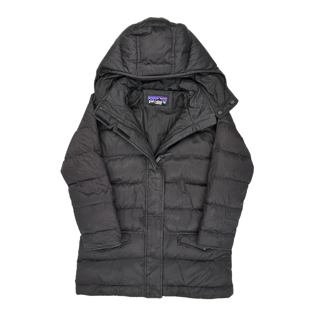 Age 7-8 Patagonia Puffer - Small Black Polyester