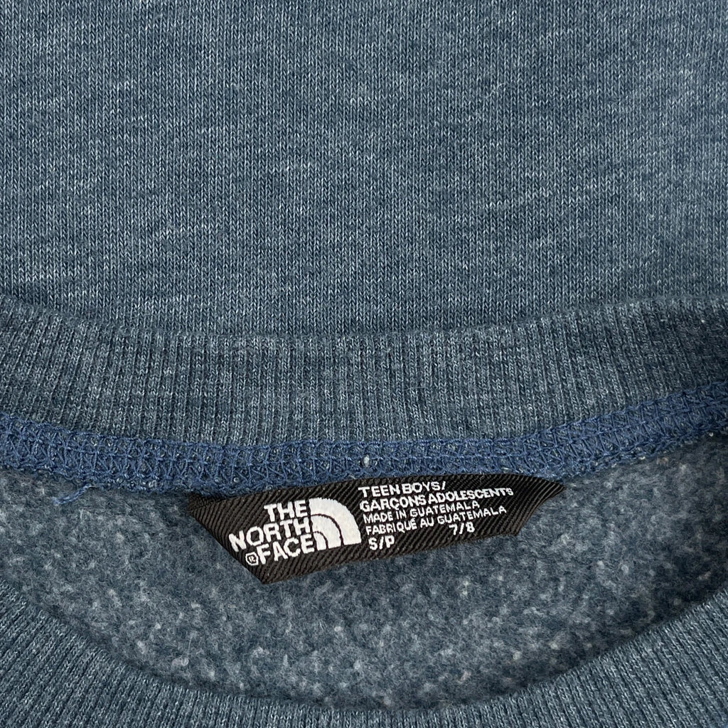 Age 7-8 The North Face Sweatshirt - Small Blue Cotton - Image 3