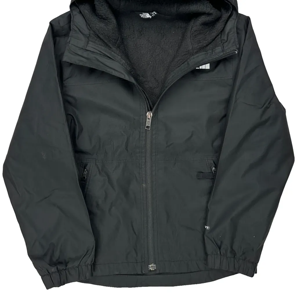 Age 7-8 The North Face Windbreaker - Small Black Polyester - Image 5