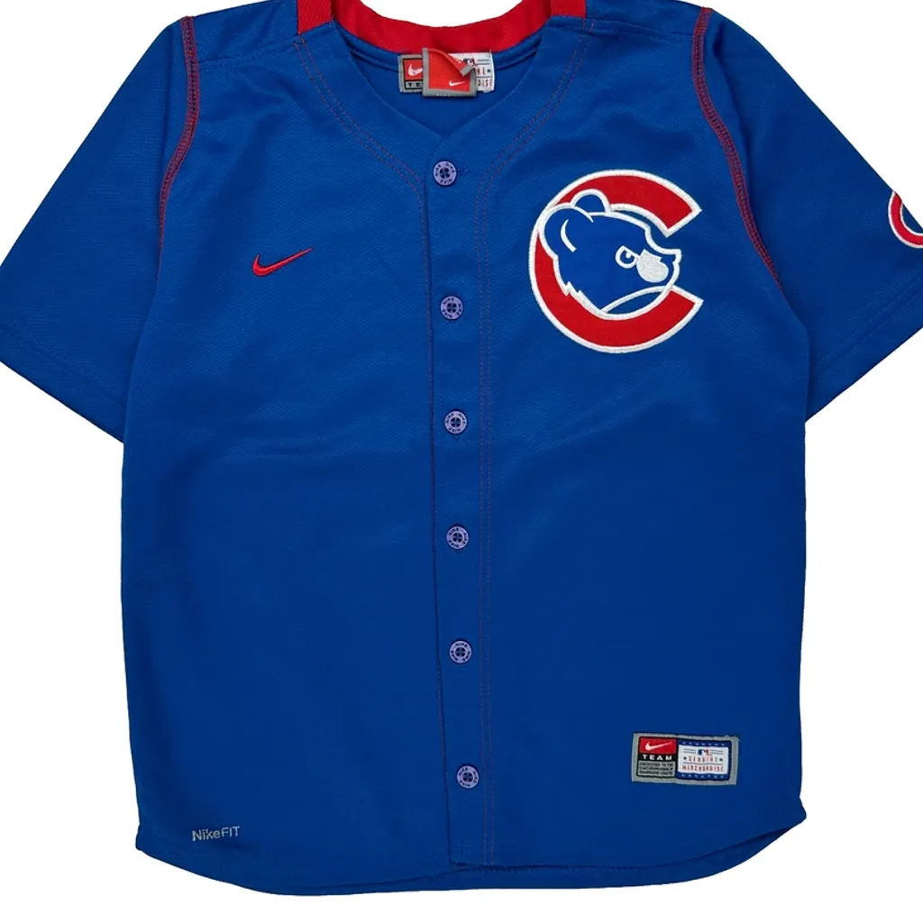 Age 7 Chicago Cubs Nike Mlb Jersey - Medium Blue Polyester - Image 4