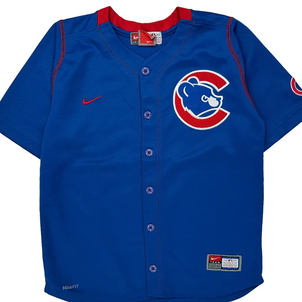 Age 7 Chicago Cubs Nike Mlb Jersey - Medium Blue Polyester - Image 5