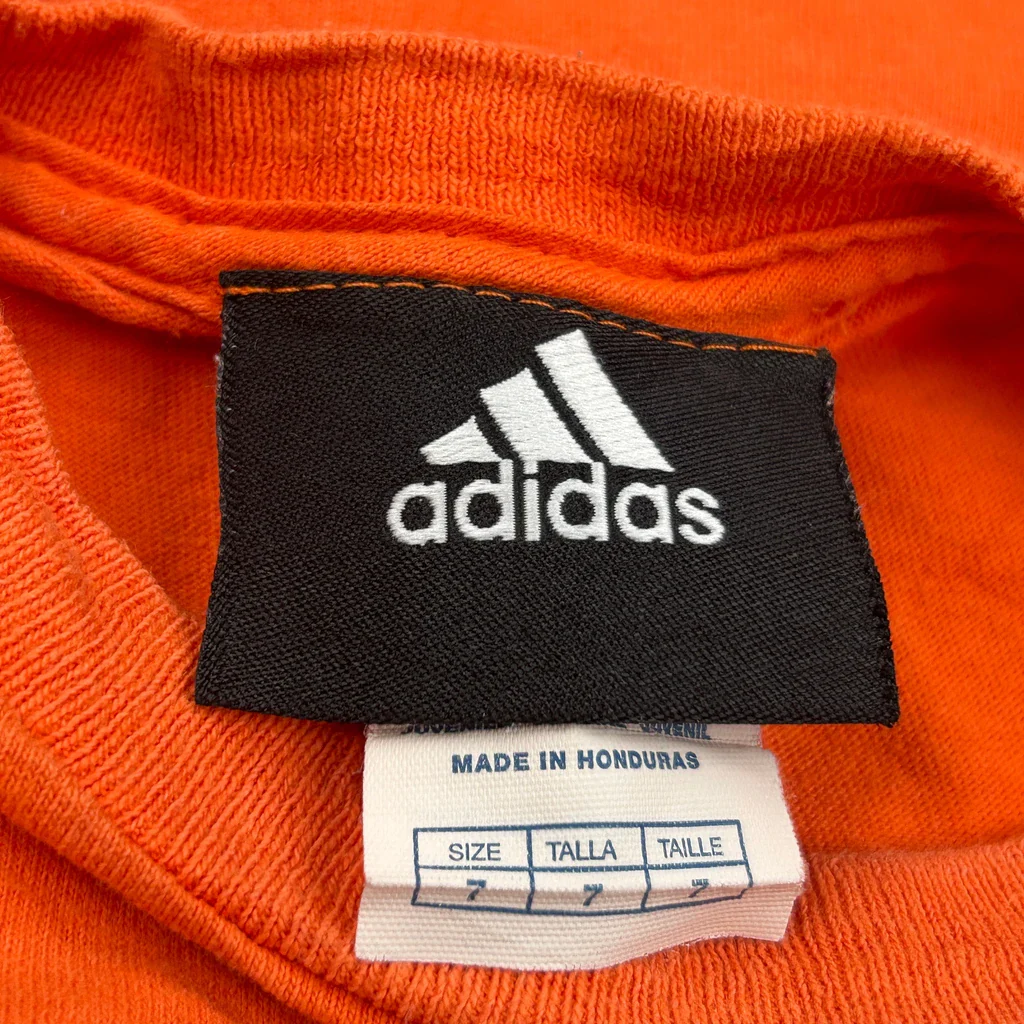 Age 7 Giants Adidas Graphic T-Shirt - XS Orange Cotton - Image 3