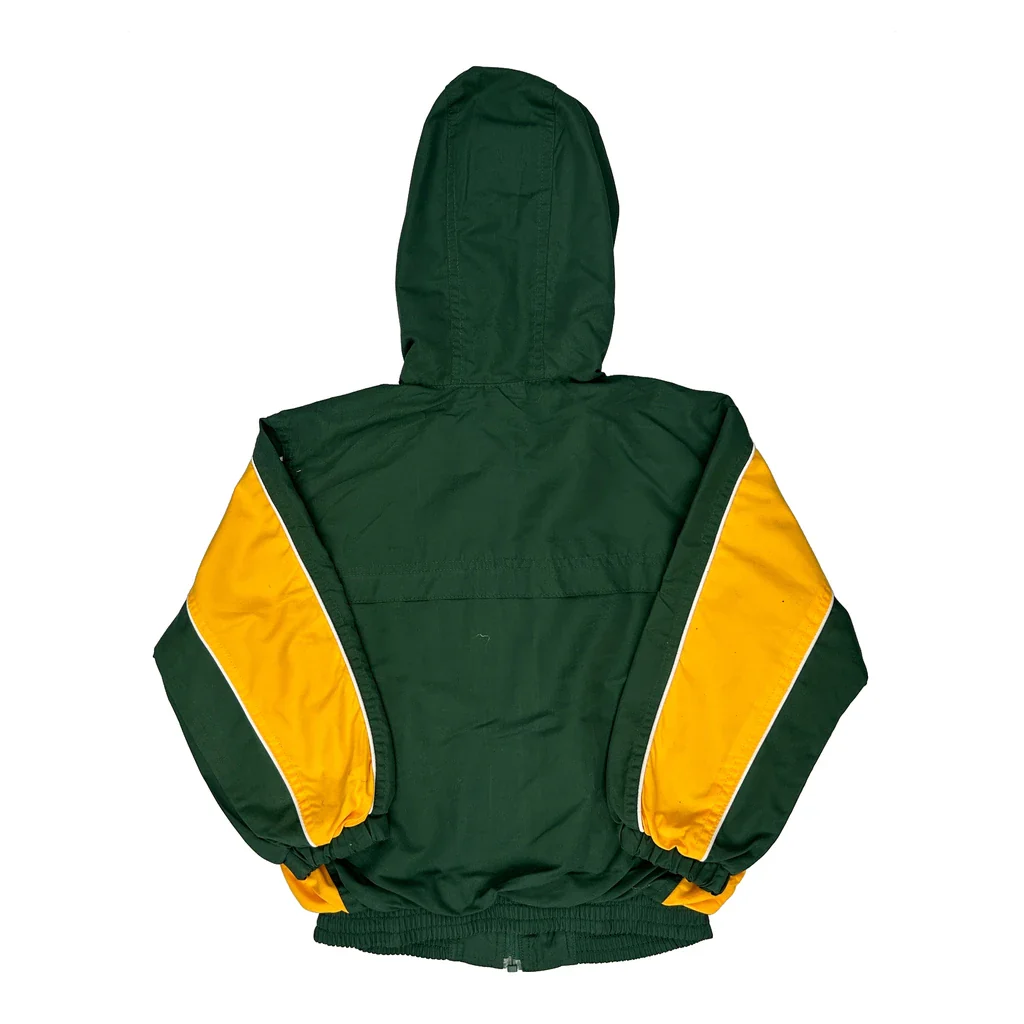 Age 7 Green Bay Packers Nfl Windbreaker - Large Green Polyester - Image 2