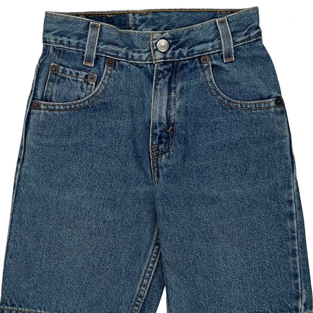 Age 7 Levis Denim Shorts - Smallw 6L Blue Cotton - Image 6